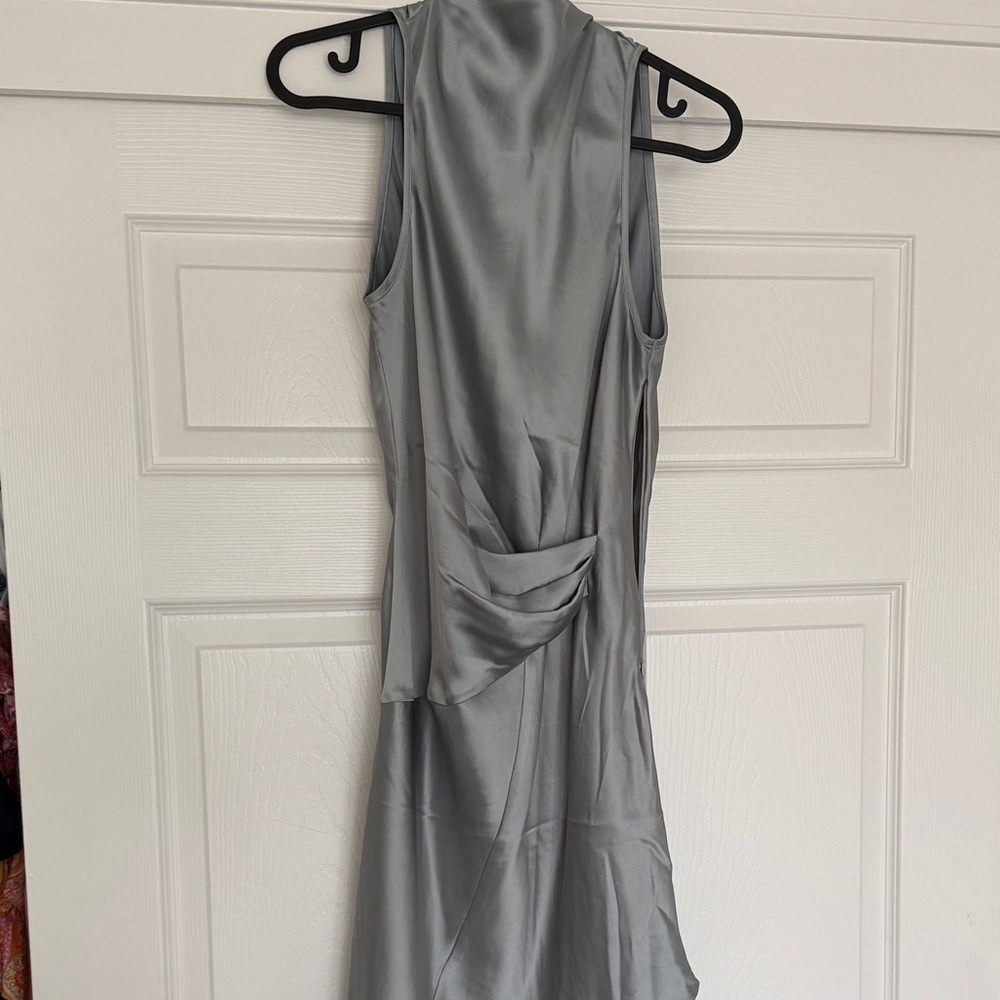 Claire Rose x NAKD Grey Satin Mini Dress